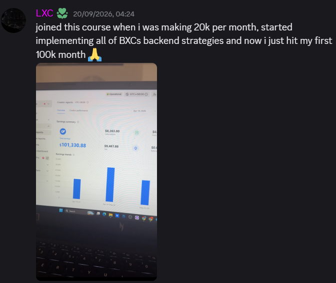 LXC - went from $20k per month to first $100k month